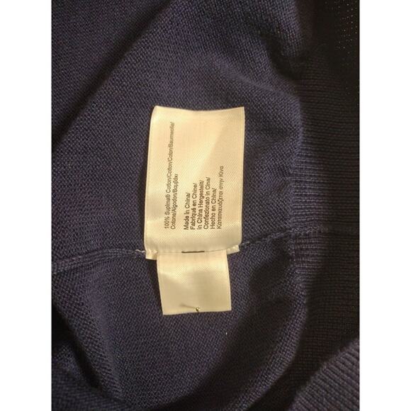 Brooks Brothers Navy Blue Supima Cotton Knit Sweater Vest Mens XLarge Old Money - Picture 5 of 8